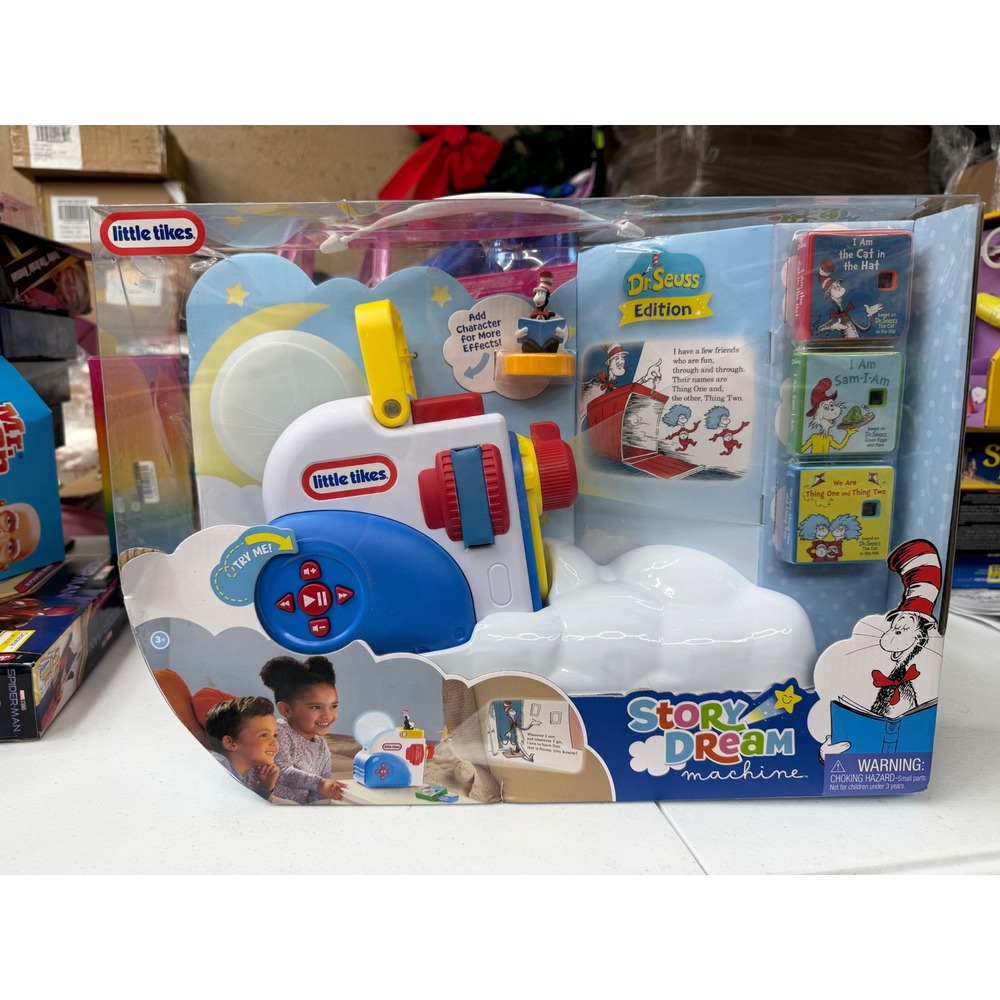 Little Tikes Story Dream Machine Dr. Seuss Edition Projector with 3 Books NEW